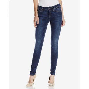 Mavi Gold Women's Alexa Mid Rise Skinny Jeans In Gold Deep Tencel